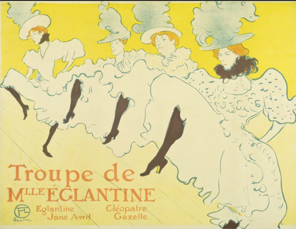 La Troupe de Mademoiselle Églantine 1896 Color Lithography, 61,7x80,4 cm © Herakleidon Museum, Athens Greece