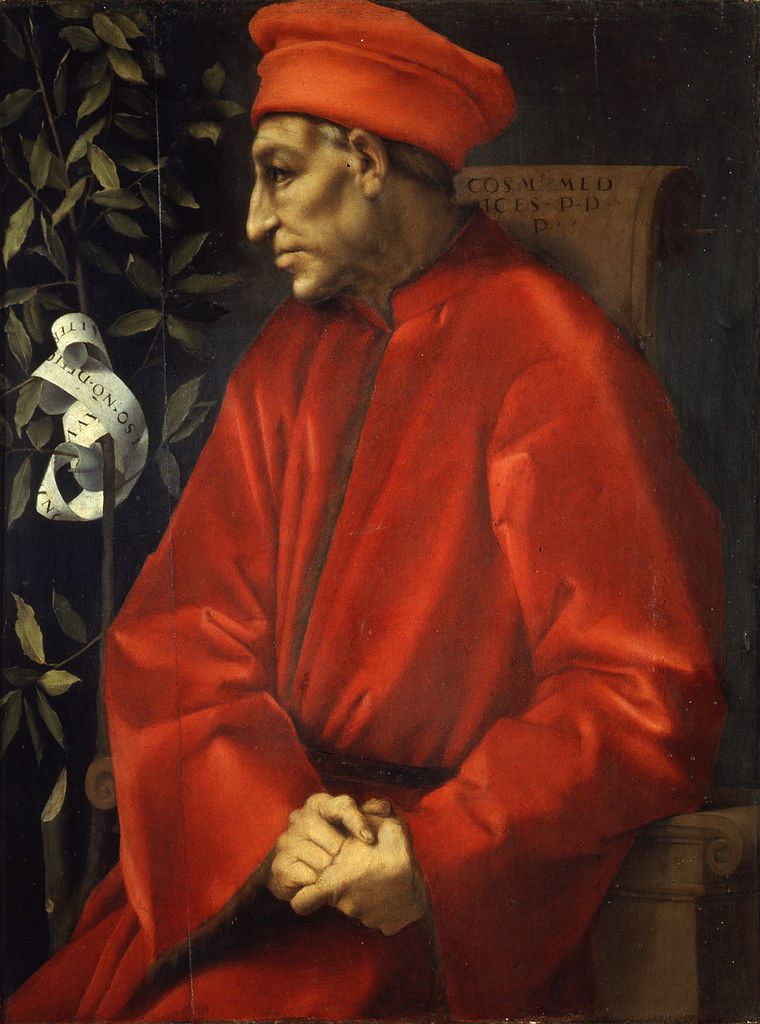 Pośmiertny portret Kosmy Starszego pędzla Jacopa Pontorma (przełom XV i XVI wieku).