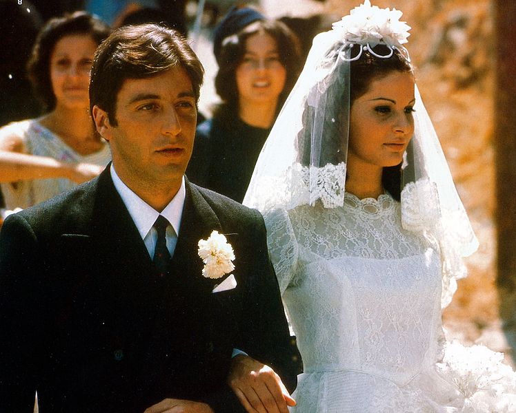 Al Pacino i Simonetta Stefanelli w filmie "Ojciec chrzestny"