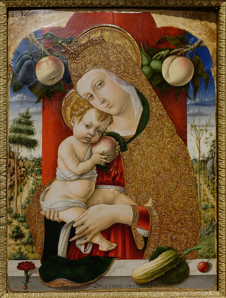 Carlo Crivelli, Madonna z Dzieciątkiem, ok. 1480 r., kolekcja Guglielma Lochis