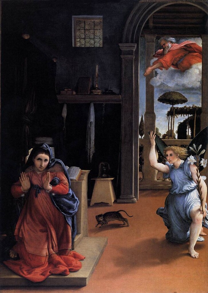 Lorenzo Lotto, Zwiastowanie, 1534 r.