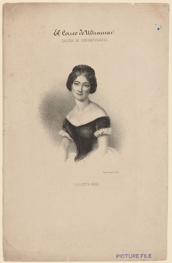Carlotta Grisi na portrecie ze zbiorów New York Public Library