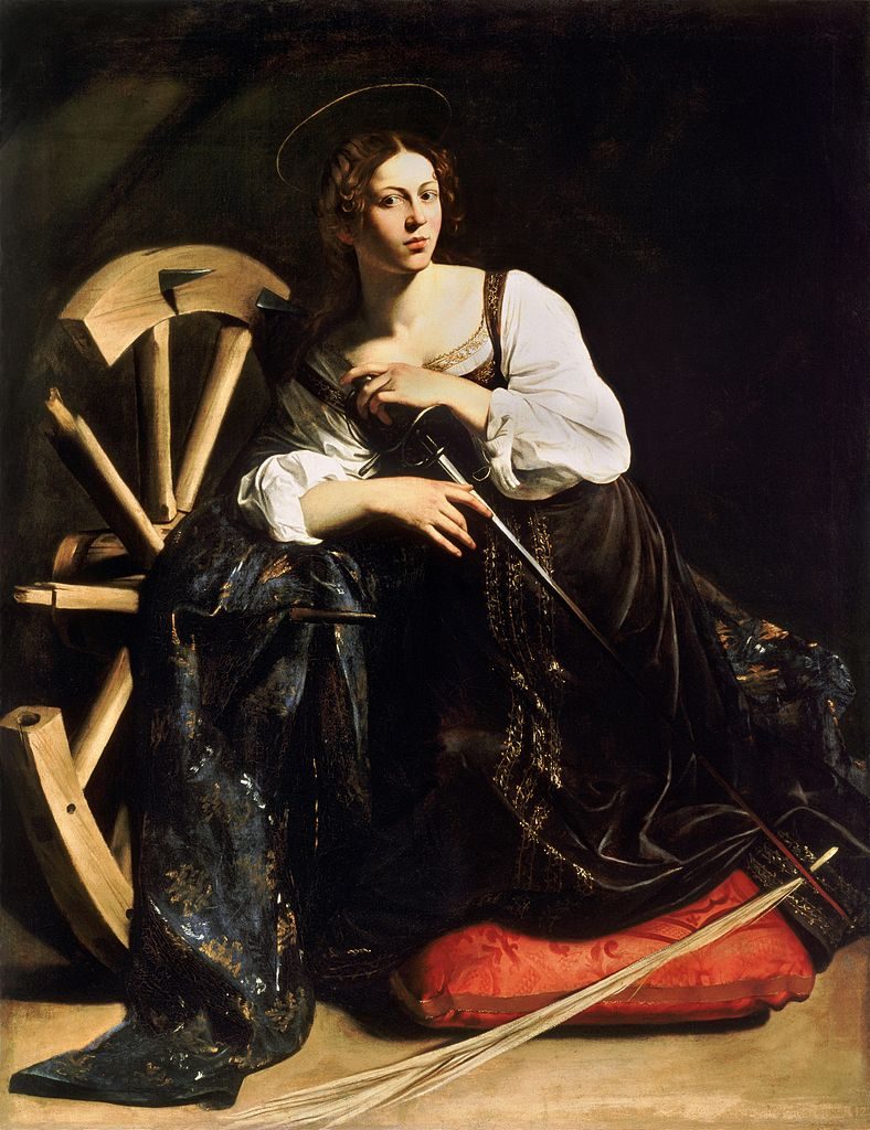 Katarzyna Aleksandryjska widziana oczami Caravaggia