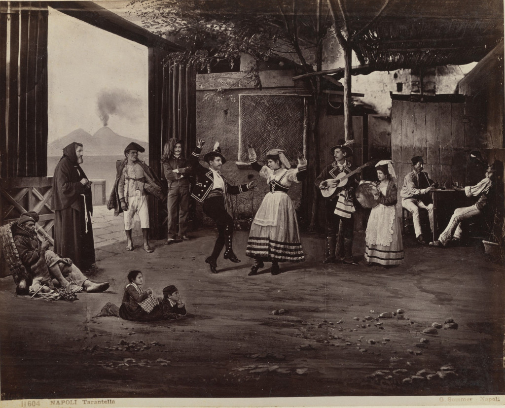 Giorgio Sommer (Italian, born Germany, 1834‚Äď1914) Napoli Tarantella, ca. 1870 Albumen silver print; Image: 19.7 √ó 25 cm (7 3/4 √ó 9 13/16 in.) Mount: 25.8 √ó 35 cm (10 3/16 √ó 13 3/4 in.) The Metropolitan Museum of Art, New York, Purchase, Greenwich ART Group Gift, 2013 (2013.134a) http://www.metmuseum.org/Collections/search-the-collections/305832