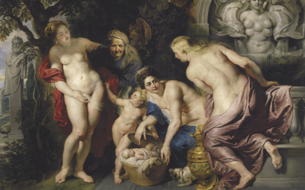 P. P. Rubens, Odnalezienie Erichtoniusa, 1632, Pałac Lichtensteinów, Wiedeń 