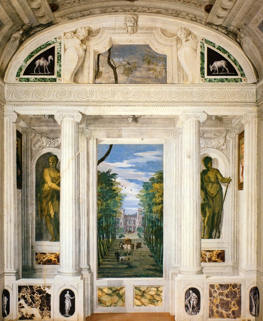 Freski Paola Veronese w Villa Barbaro, ok. 1560 r.