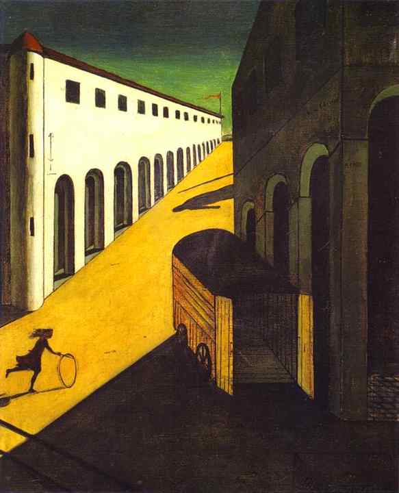 Giorgio de Chirico, „Melancholia i tajemnica ulicy”, 1914