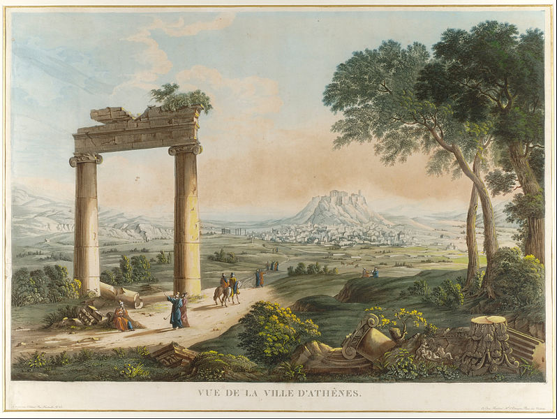 Ateny widziane oczami XIX-wiecznego artysty Louisa Francois Cassasa (ok. 1813 r.)