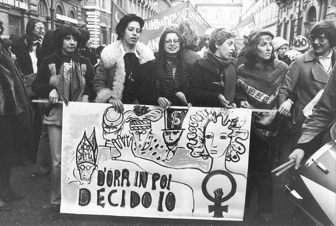 Kobiece protesty we Włoszech w latach '70