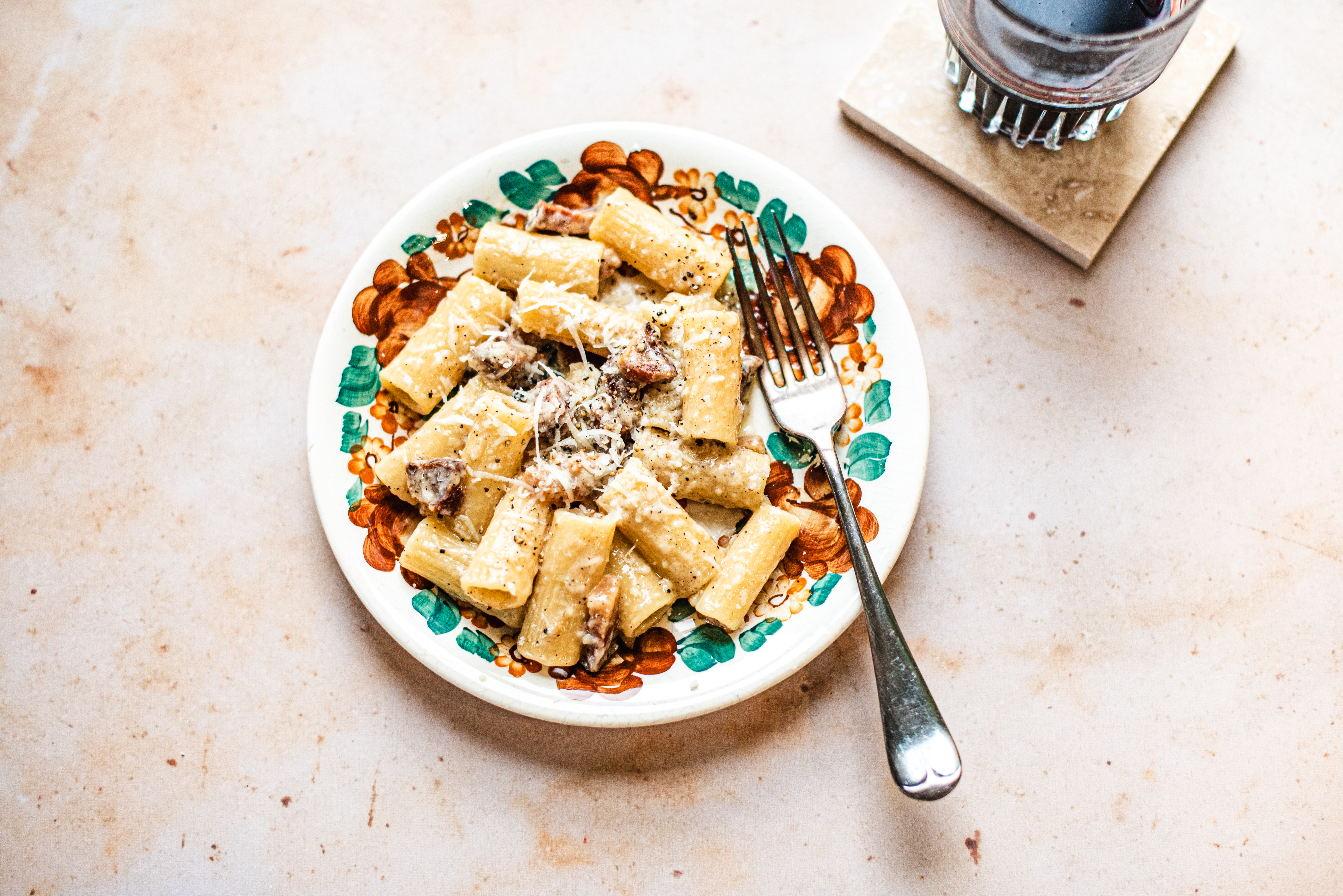 Makaron z Rzymu. Rigatoni alla gricia