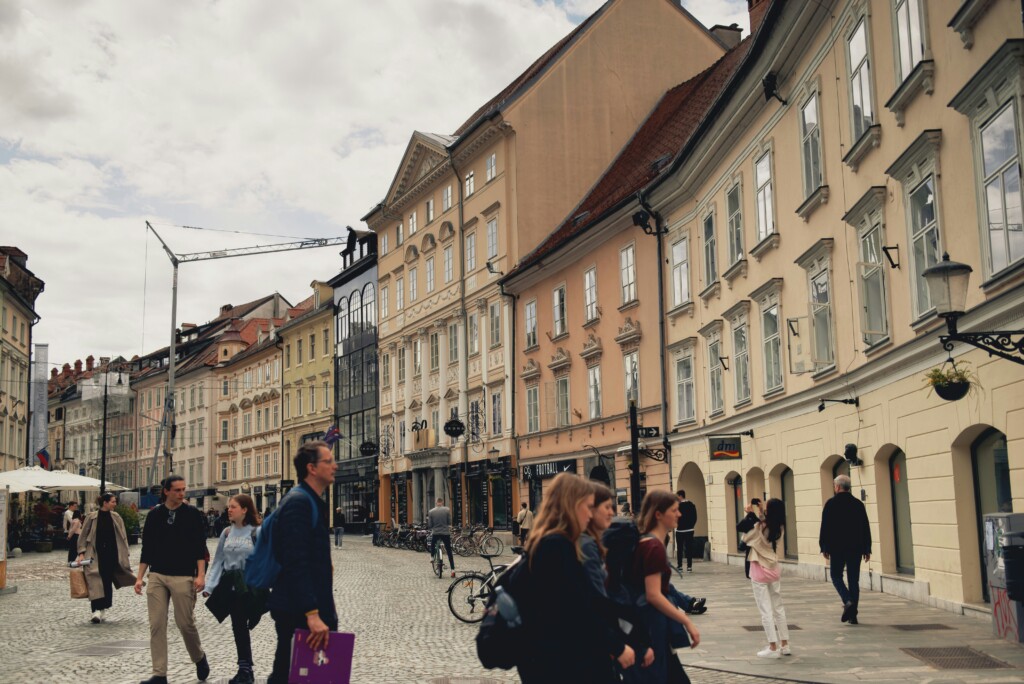Codzienność na ulicach Lublany