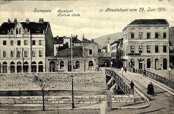 Most Łaciński na początku XX wieku