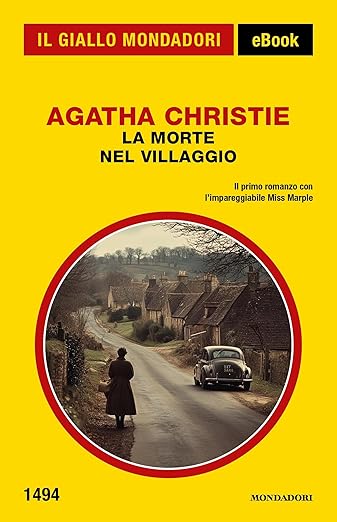 Przykładowa okładka powieści Agathy Christie z serii I gialli Mondadori w wydaniu elektronicznym. Żółć idzie z duchem czasu!