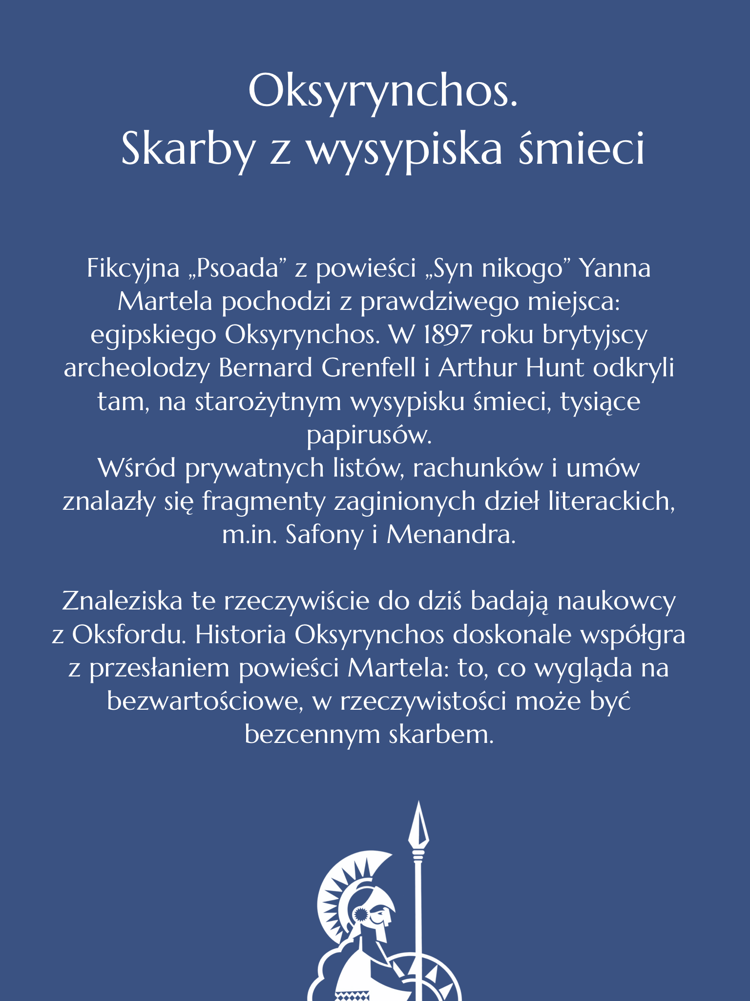Syn nikogo Yanna Martela. Jesteśmy przypisem do wielkiej historii